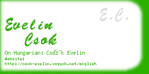 evelin csok business card